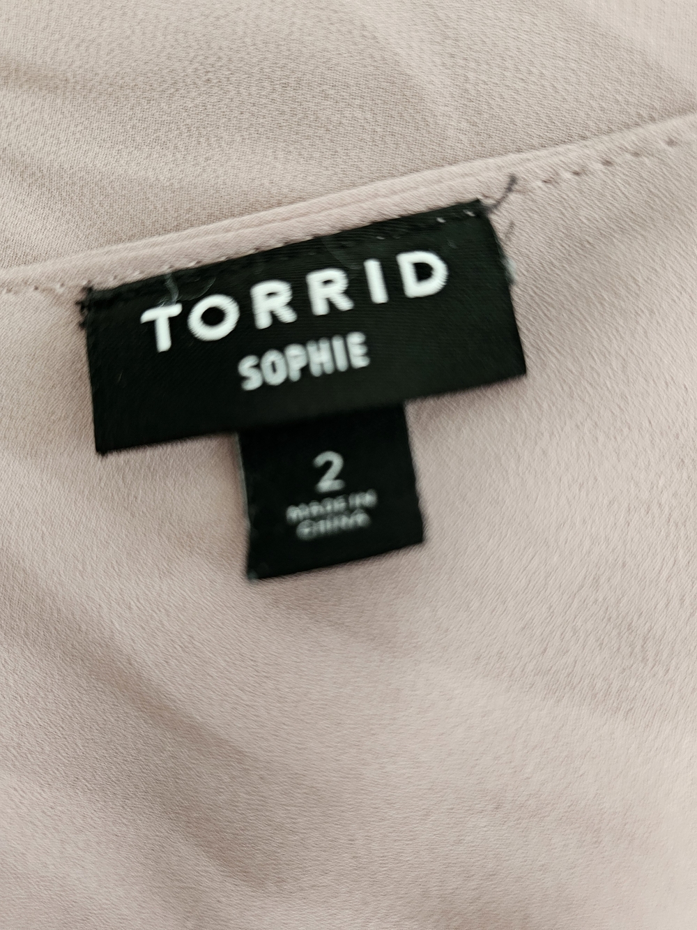 Torrid Sz 2 Dusty Mauve V-Neck Adjustable Strap Camisole - Picture 3 of 10